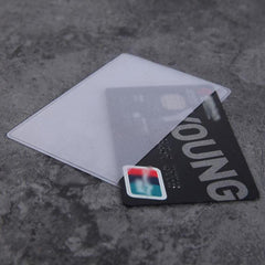 10pcs Card Cover Transparent Matte Anti RFID Protector Case