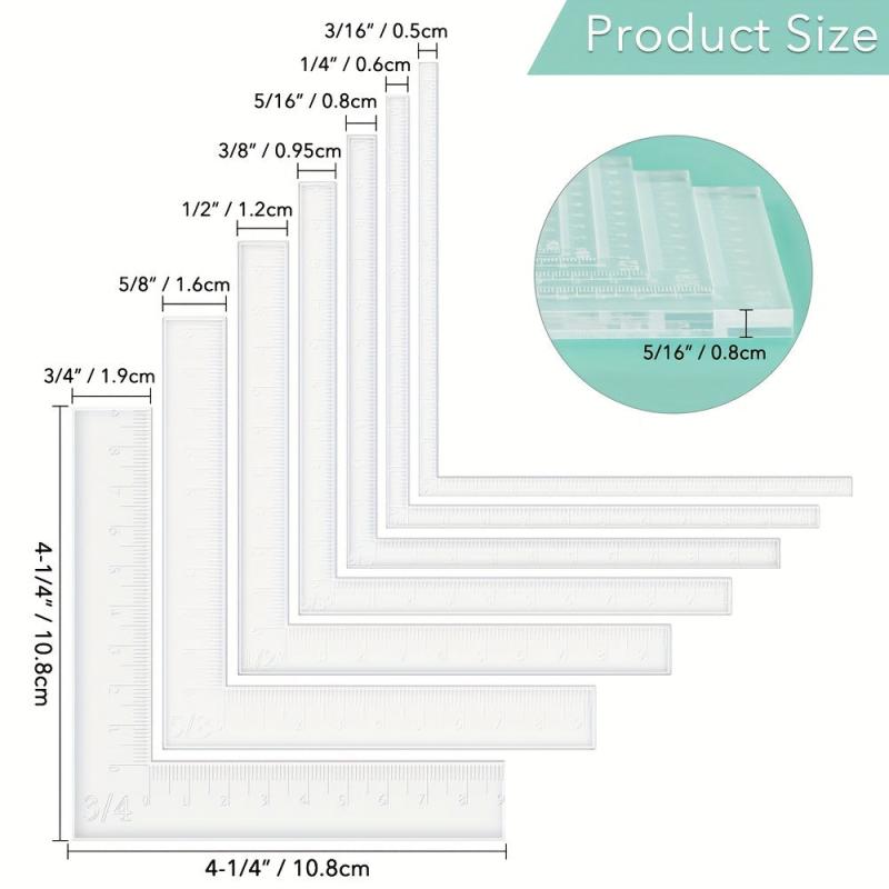 7pcs Card Corner Positioning Tools Set for Easy Layer Alignment