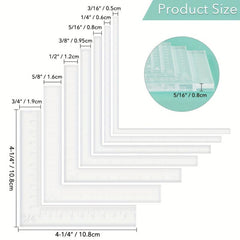 7pcs Card Corner Positioning Tools Set for Easy Layer Alignment