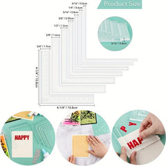 7pcs Card Corner Positioning Tools Set for Easy Layer Alignment