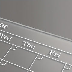 Acrylic Magnetic Blank Board Calendar For Fridge
