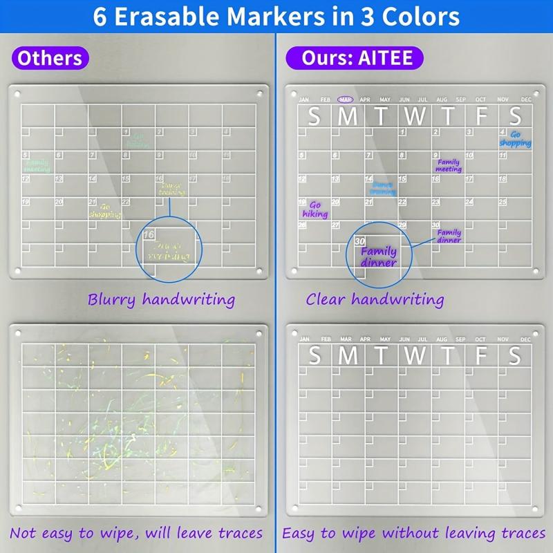 Acrylic Calendar Board Magnetic Dry Wipe Board