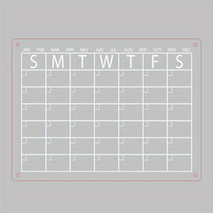 Acrylic Calendar Board Magnetic Dry Wipe Board