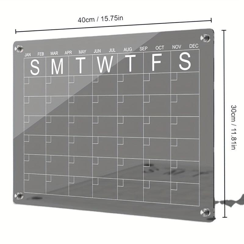 Acrylic Calendar Board Magnetic Dry Wipe Board