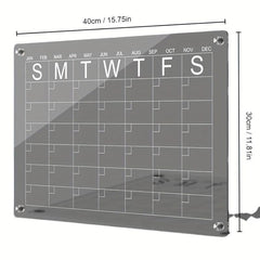 Acrylic Calendar Board Magnetic Dry Wipe Board