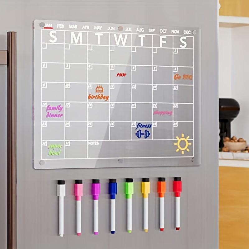 Acrylic Calendar Board Magnetic Dry Wipe Board