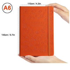 A6 Hardcover Pocket Notebook Ruled 200 Pages