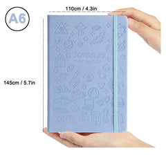 A6 Hardcover Pocket Notebook Ruled 200 Pages