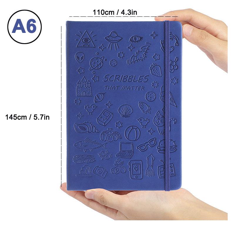 A6 Hardcover Pocket Notebook Ruled 200 Pages