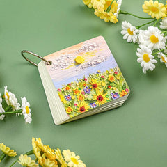 Iron Ring Book Painting Scenery Memo Pad 80sheets