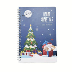 1pc Christmas Cartoon Coil Book A5 Notebook Students Prizes
