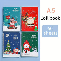 1pc Christmas Cartoon Coil Book A5 Notebook Students Prizes