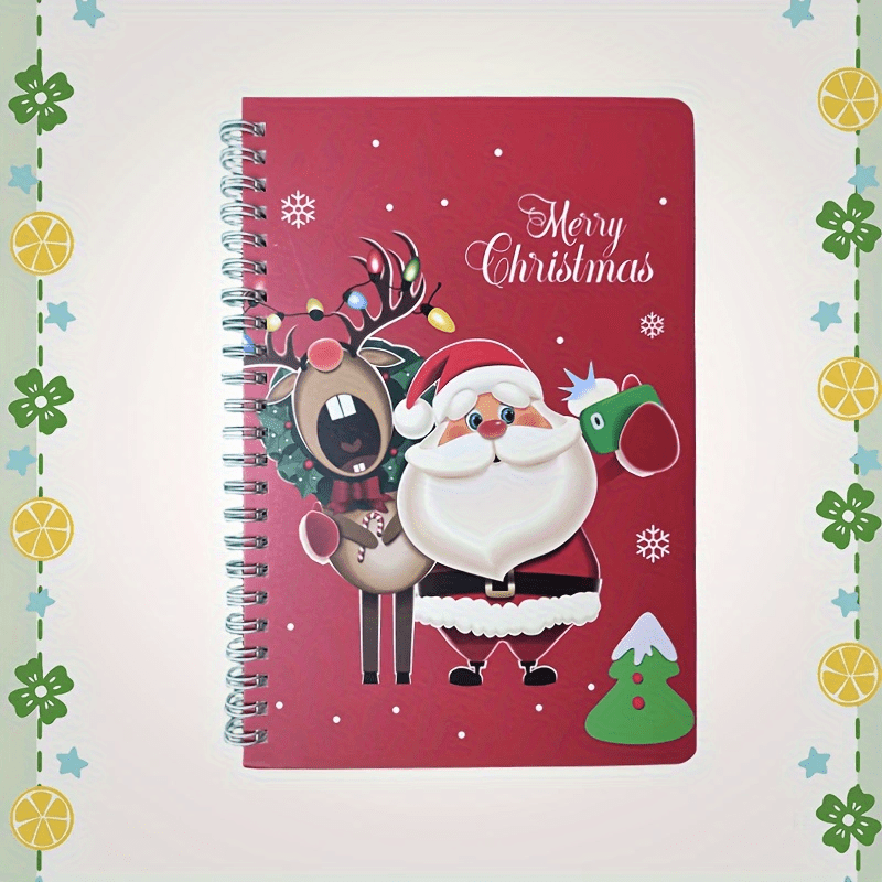 1pc Christmas Cartoon Coil Book A5 Notebook Students Prizes