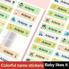 Custom Name Stickers Waterproof Labels Animal Tags Pack Of 120 180pcs