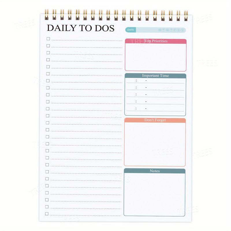 52-sheets To Do List Notepad Daily Planner Tear Off Notebook