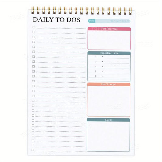 52-sheets To Do List Notepad Daily Planner Tear Off Notebook