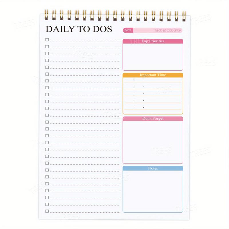 52-sheets To Do List Notepad Daily Planner Tear Off Notebook