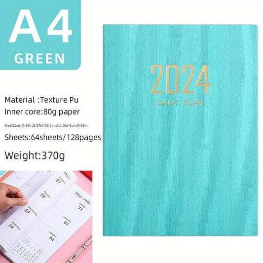 A4 English Weekly Planner Notebook for Daily Planning and Note-Taking