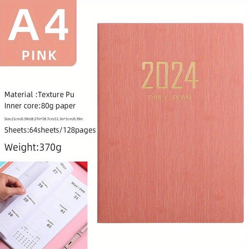A4 English Weekly Planner Notebook for Daily Planning and Note-Taking