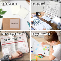 900pcs Transparent Sticky Notes 18 Pack Clear Self Adhesive Sticky Notes