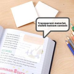 900pcs Transparent Sticky Notes 18 Pack Clear Self Adhesive Sticky Notes