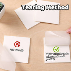 900pcs Transparent Sticky Notes 18 Pack Clear Self Adhesive Sticky Notes