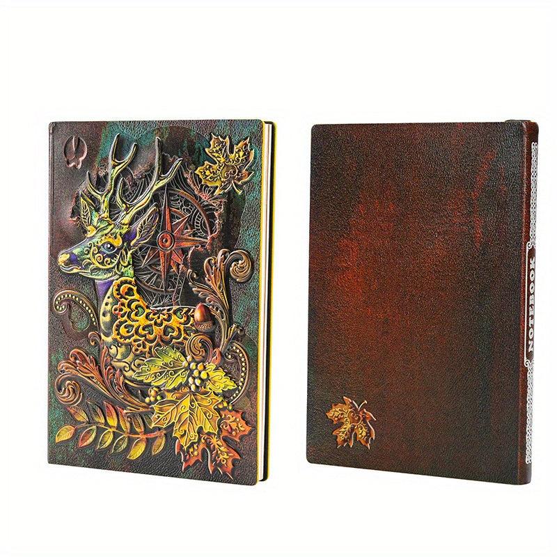 3D Relief Notebook Retro Elk Style A5 100 Sheets