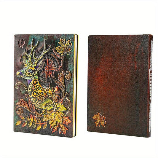 3D Relief Notebook Retro Elk Style A5 100 Sheets