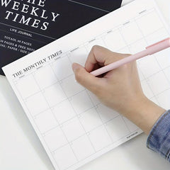 60sheets Weekly Monthly Plan Book Notepad Memo Office Schedule Book