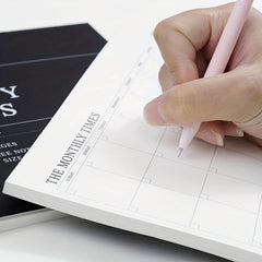 60sheets Weekly Monthly Plan Book Notepad Memo Office Schedule Book