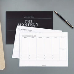 60sheets Weekly Monthly Plan Book Notepad Memo Office Schedule Book