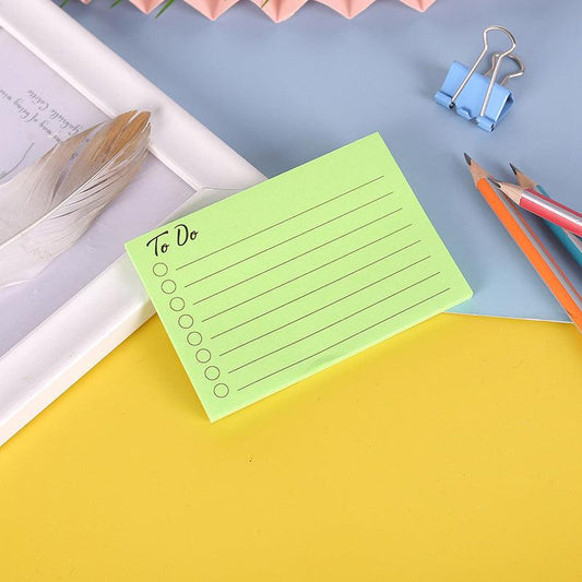 1pc To Do List Sticky Notes 50 Sheets Assorted Colors Self Stick Note Pads