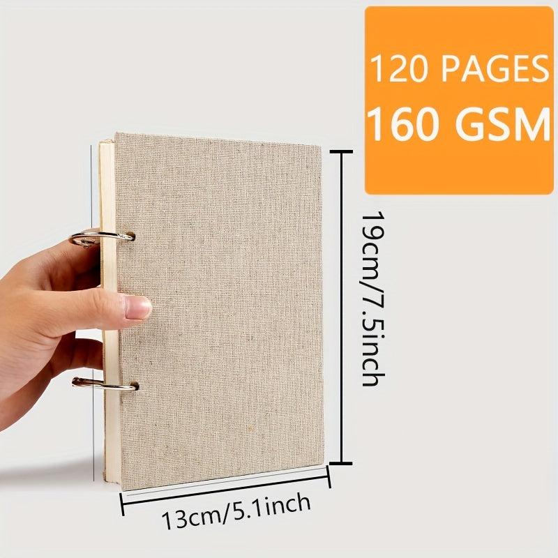 Thick Linen Sketchbook 160g Paper Notepad Students' Drawing Pad