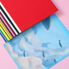 230gms Puree Manual DIY Painting A4 Cardboard 100 Sets