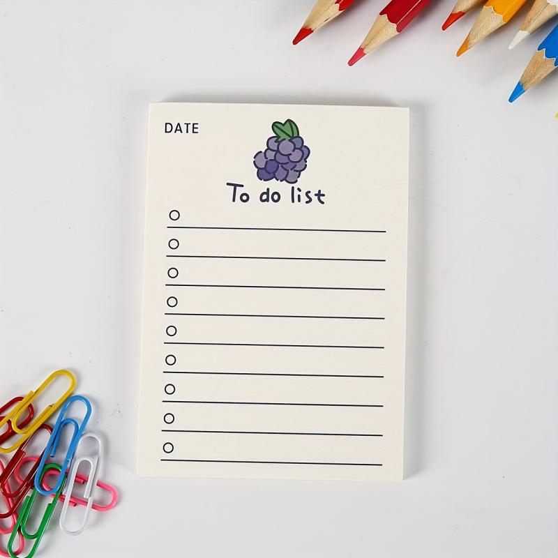 1pc To Do List Planner Memo Book Non sticky Planner Notepad