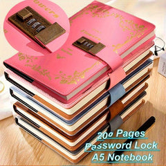 A5 Lockable Notebook for Boys - Retro Password Journal