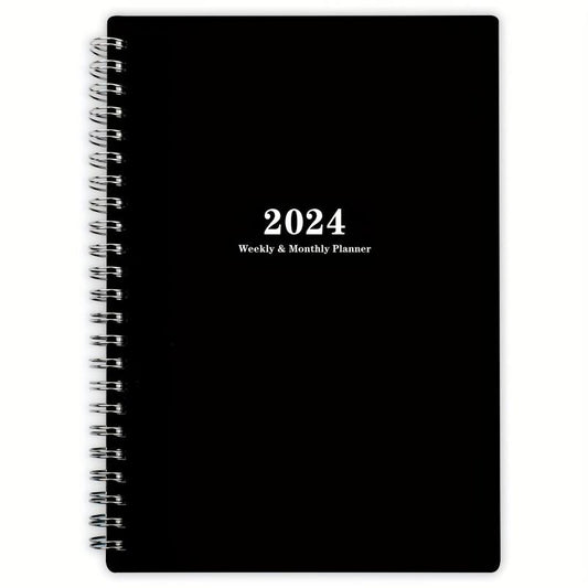 Planner Weekly And Monthly Notebook Spiral 12 Month Agenda Journal