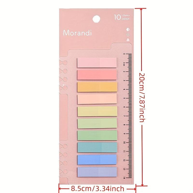 200 Sheets Sticky Notes Memo Pad Notes Index Transparent Post Stickers