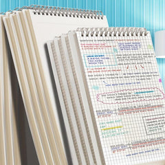 Coil Notebook A5 B5 Ring Spiral Grid Lined Looseleaf Notepad