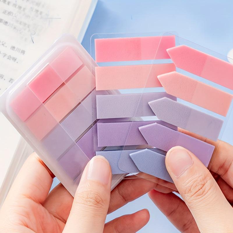 3pcs Colorful Index Stickers Pointed PET Stickers Student Reading Marker