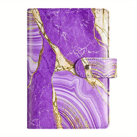 Golden Buckle Loose leaf Hand Account Book With Marble Pattern