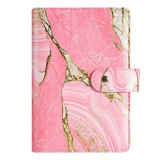 Golden Buckle Loose leaf Hand Account Book With Marble Pattern
