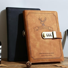 Deer Pattern Password Notebook Elk Style