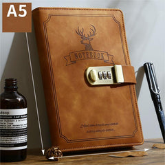 Deer Pattern Password Notebook Elk Style