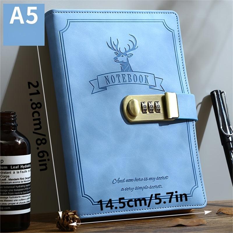 Deer Pattern Password Notebook Elk Style