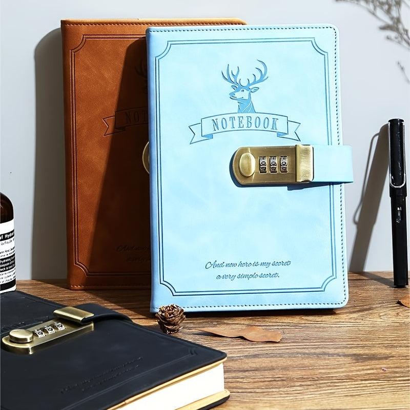 Deer Pattern Password Notebook Elk Style