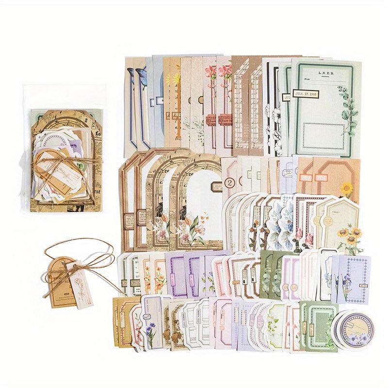 100 Sheets Vintage Paper for DIY Planner Scrapbook & More