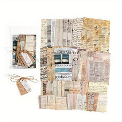 100 Sheets Vintage Paper for DIY Planner Scrapbook & More