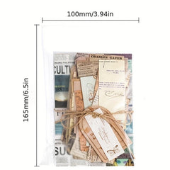 100 Sheets Vintage Paper for DIY Planner Scrapbook & More