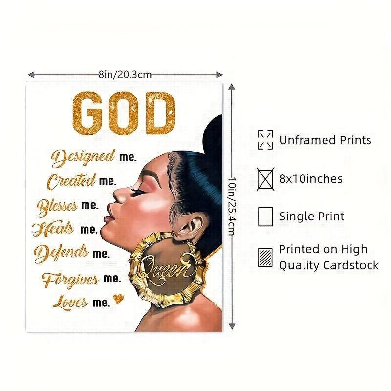 African American Christian Wall Decor Women Inspirational Art